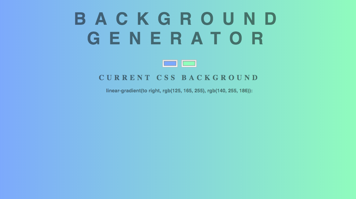 BG Color Generator